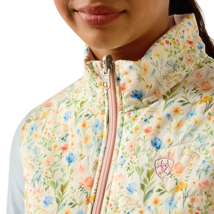 Kid's Bella Reversible Insulated Vest - Sepia Rose