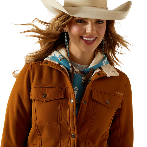 Ariat Women's Berber Back Softshell Jacket - Chestnut Horse