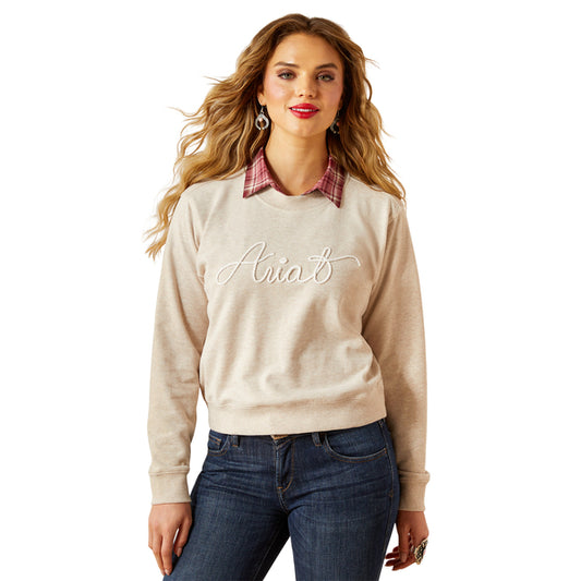 Ariat Women's Essential Crew Sweatshirt - Oatmeal