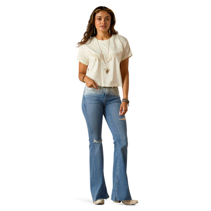 Ariat Women's Wild Hat T-Shirt - Coconut Milk
