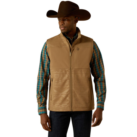 Ariat Men's Vernon Softshell Vest - Khaki Southwest