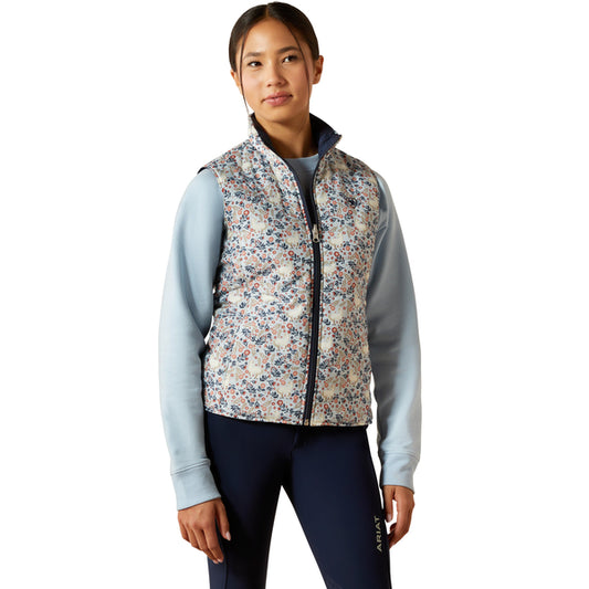 Kid's Bella Reversible Insulated Vest - Posey Pony Print