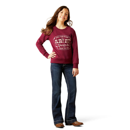Kid's Ariat Emblem Heather Sweatshirt