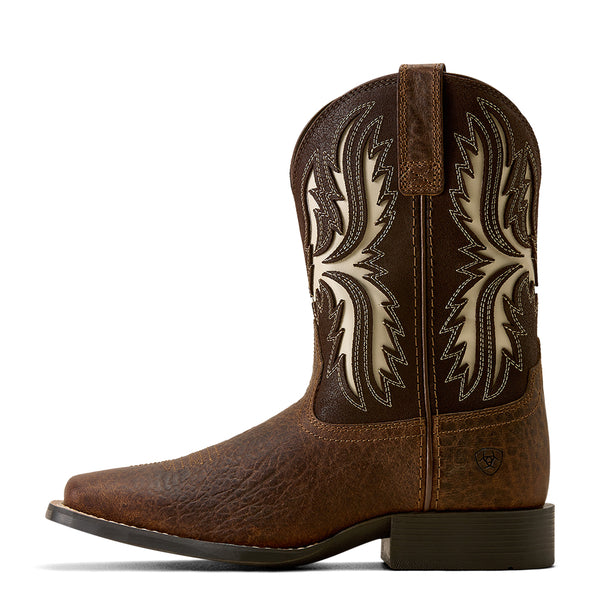 Ariat Kid's Driftwood Wide Square Toe Boot - Chocolate Brown