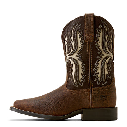 Ariat Kid's Driftwood Wide Square Toe Boot - Chocolate Brown