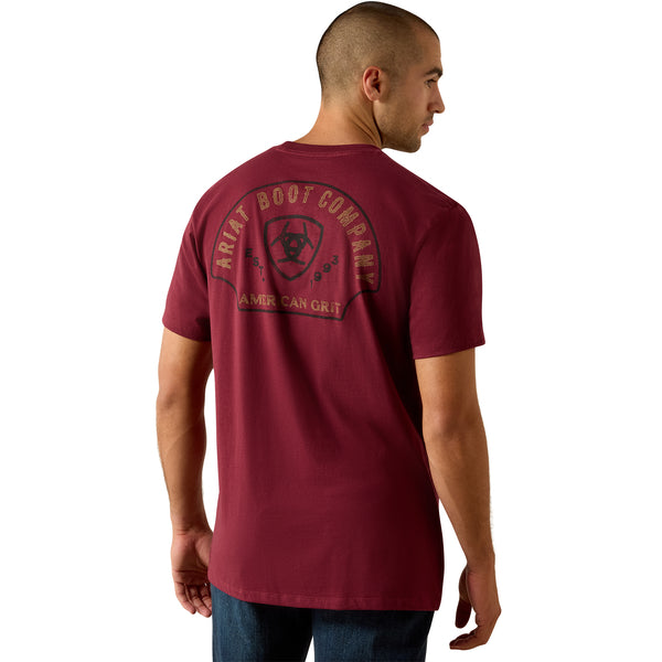 Ariat Men's Shell Game Graphic T-Shirt - Burgundy