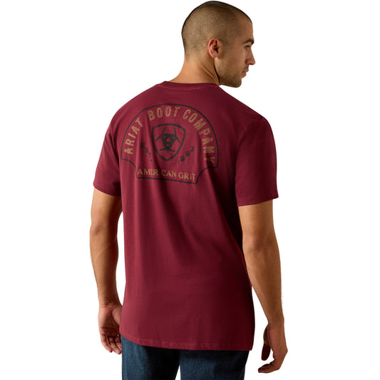 Ariat Men's Shell Game Graphic T-Shirt - Burgundy