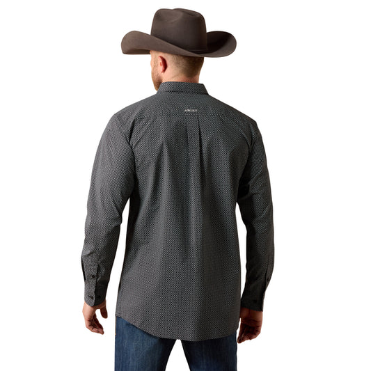 Ariat Men's Team Dariel Long Sleeve Button Down Shirt- Black