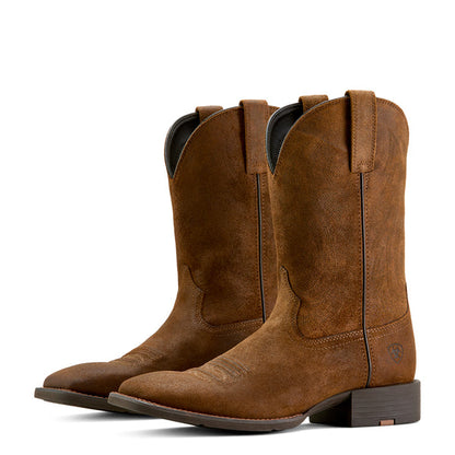Ariat Men's Sport Big Country Brown Roughout Wide Square Toe Boot