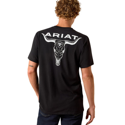 Ariat Men's Stipple Steer Short Sleeve T-shirt - Black