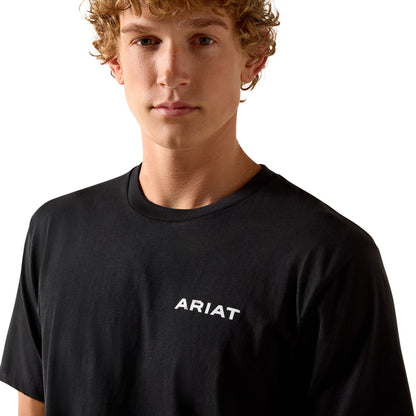 Ariat Men's Stipple Steer Short Sleeve T-shirt - Black