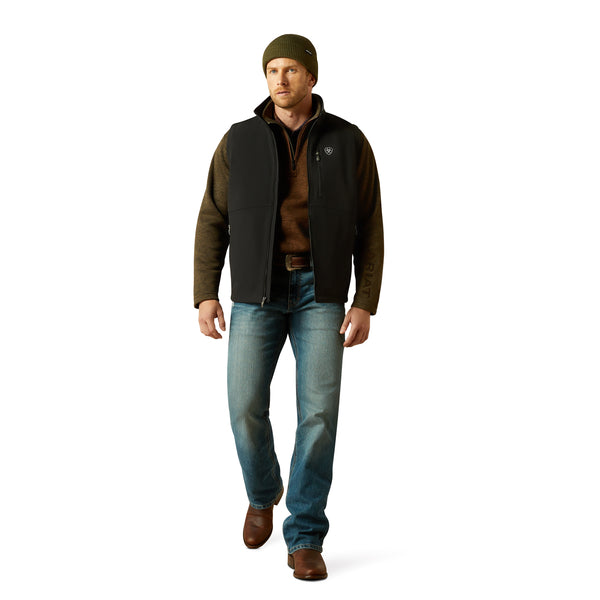 Ariat Men's Logo Softshell Vest - Black