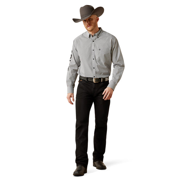 Ariat Men’s Team Pablo Classic Fit Shirt - White/Black