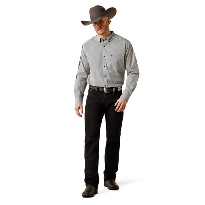 Ariat Men’s Team Pablo Classic Fit Shirt - White/Black