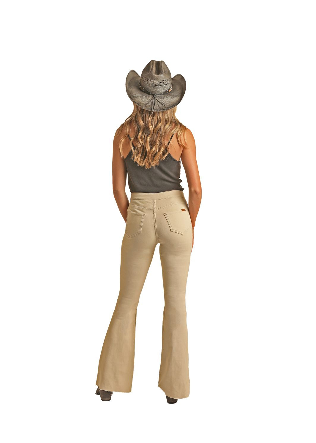 Rock & Roll Denim Extra Stretch Natural Reversible High Rise Flare Jean